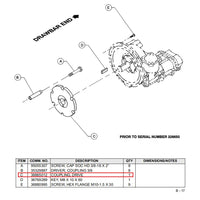 36865012 Original Genuine Coupling Element Ingersoll Rand Doosan Bobcat Compressor P185 FILME Compressor