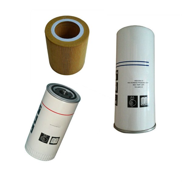 Filter Kit 1613-8720-00 1613-6105-00 1625-4811-00 1613872000 1613610500 1625481100 Suitable for Atlas Copco Compressor GA-22 FILME Compressor