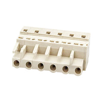 White Socket Plug Connector 6 Holes Suitable for Atlas Copco Controller