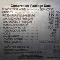 22110415 Controller Panel for Ingersoll Rand Centrifugal Air Compressor FILME Compressor
