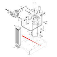 2202815603 Cooler Suitable for Atlas Copco Air Compressor 2202-8156-03 GX7 FILME Compressor